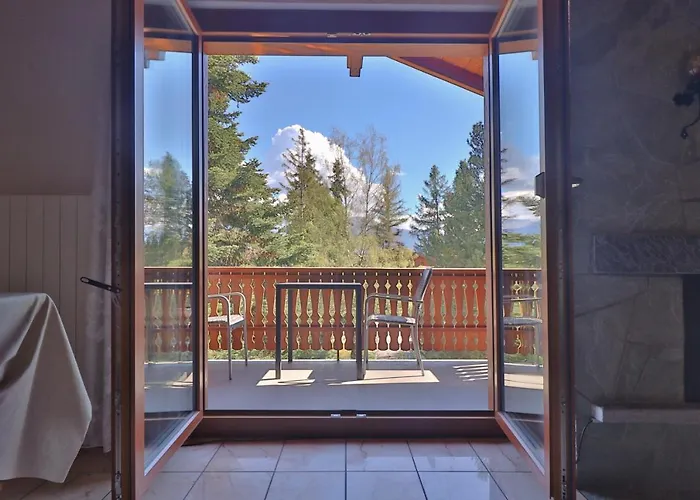 5min. From The Slopes Crans-montana, 2 Bedrooms, Covered Parking Daire *