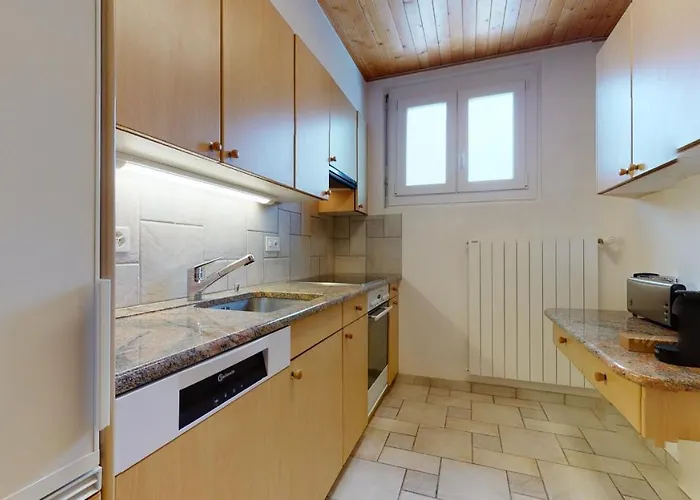 5min. From The Slopes Crans-montana, 2 Bedrooms, Covered Parking Daire